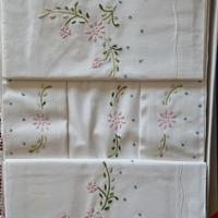 lenzuolo ricamato vintage 