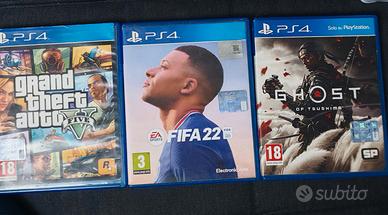 Giochi Ps4 Gta 5, Gost of tsushima, fifa22