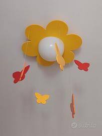 Lampadario fiore farfalle - bambini