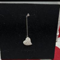 Orecchino argento cuore