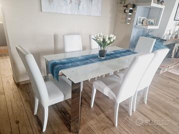 Tavolo sedie e tavolino soggiorno