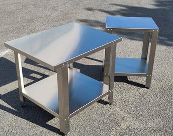 2 Tavoli Professionali INOX AISI 304 – come nuovi