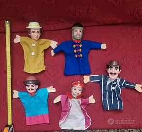 Lotto Burattini Marionette Vintage Anni 70 e 80 Ha