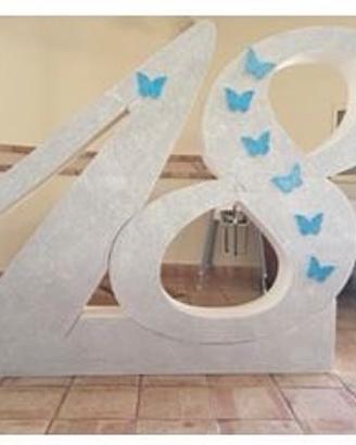 18 ANNI GIGANTE 2metri  FESTA COMPLEANNO decorato