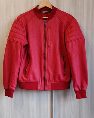 Bomber biker rosso Zara Uomo imbottito taglia L