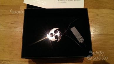 Collanina in acciaio con brillantino