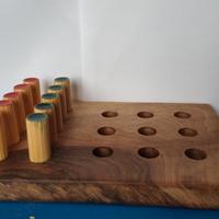 Tris gioco da tavolo in legno massello