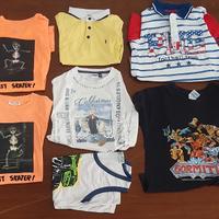 set di polo e t-shirt di varie marche e colori 6/7