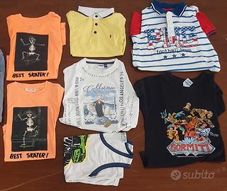set di polo e t-shirt di varie marche e colori 6/7