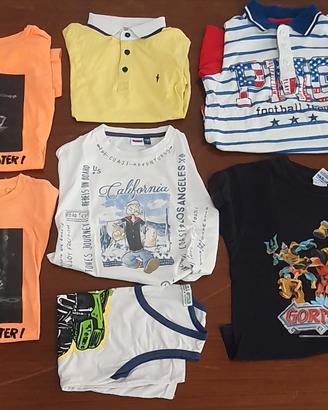 set di polo e t-shirt di varie marche e colori 6/7