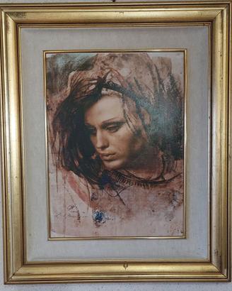Quadro Eva madre, Pietro Annigoni con certificato