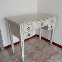 Scrittoio in stile Shabby Chic Decorato a Mano