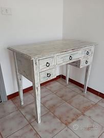 Scrittoio in stile Shabby Chic Decorato a Mano
