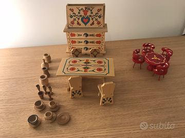 Lotto miniature cucina casa bambola