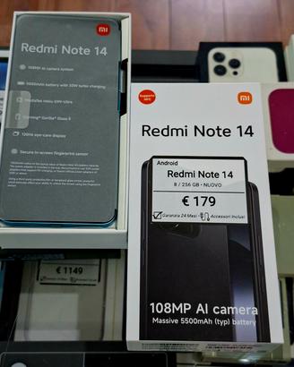 XIAOMI REDMI NOTE 14  256 Gb nuovi