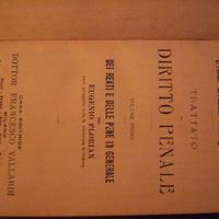 Libri DIRITTO ITALIANO vintage edizioni anni 1865/