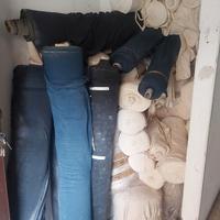 TESSUTI COTONE 100% JERSEY BLU E GREGGIO