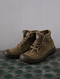Stivali Palladium verde militare 41 unisex