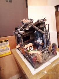 Scena presepe porcile/stalla 