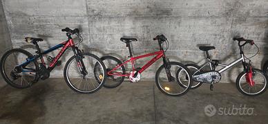 bici MTB per bimbo da 2/3 anni a  11/12  anni