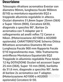 Telescopio Sky Watcher Evostar 90 EQ-2