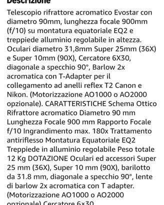Telescopio Sky Watcher Evostar 90 EQ-2