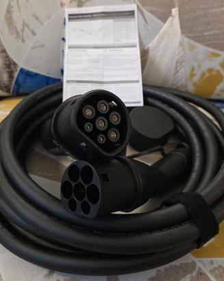 Cavo Volex 22kW Trifase Tipo 2 per Auto Elettriche