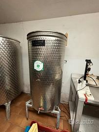 Contenitore Cisterna Inox per Olio e Vino 400 lt