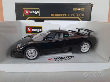 MODELLO AUTO BUGATTI EB 110 BLACK BURAGO