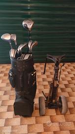 mazze e sacca da golf