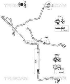 Tubo FORD Condotto d.bassa/alta pressi  9010 16033