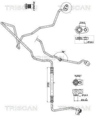 Tubo FORD Condotto d.bassa/alta pressi  9010 16033