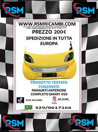 PARAURTI COMPLETO ANTERIORE SMART 451