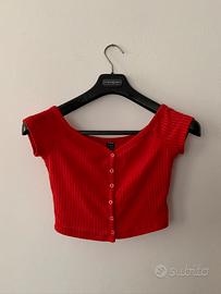 Croptop rosso Shein