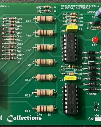 Scheda 7 opto A-14977 A-15576 A-15595