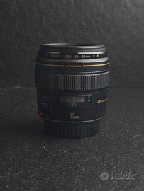 obiettivo Canon 85mm f1.8 ef