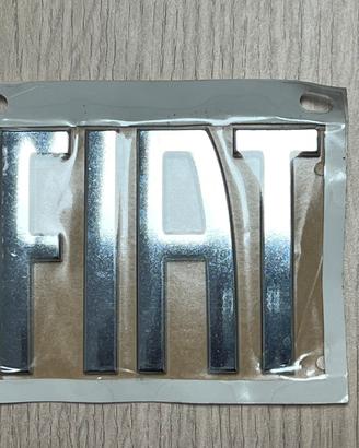 Logo Scritta FIAT Cromato