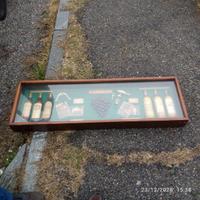 VETRINETTA BACHECA IN LEGNO VINI E CAVATAPPI