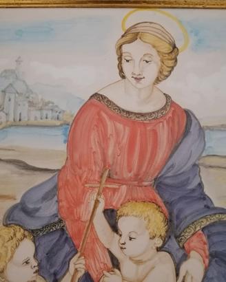 Quadro Arte Sacra Ceramica Italiana