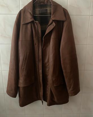Giaccone pelle uomo M Wear tg 50, sped. inclusa