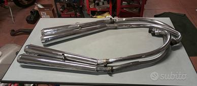 Pedane arretrate in acciaio cromato con cambio a b