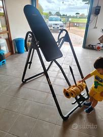 Panca ad inversione, addominali, schiena