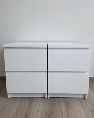 Comodino MALM Ikea 2 cassetti (2 pz disponibili)