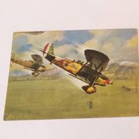 Cartolina IMAM Ro. 37 in azione al fronte