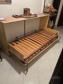 Mobile letto a scomparsa legno
