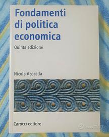 Libro "Fondamenti di politica economica"