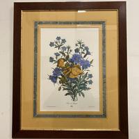 Stampa francese “Fiori Arcadia” con cornice