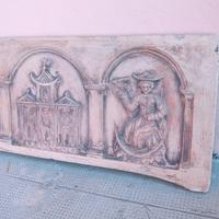 BASSORILIEVO IN TERRACOTTA REFRATTARIA cm 77 x 31 