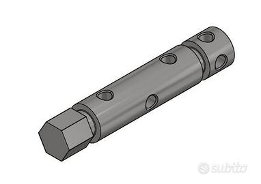 Rullino inox tendifilo per pali testata metallo