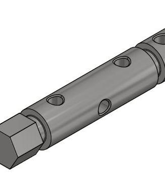 Rullino inox tendifilo per pali testata metallo